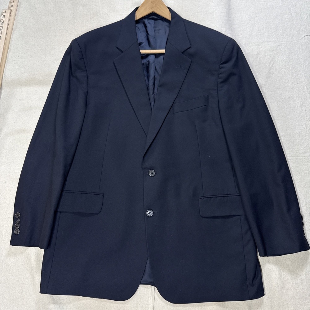 Brooks Brothers Loro Piana Blazer Mens 44R Black Wool Brooksease